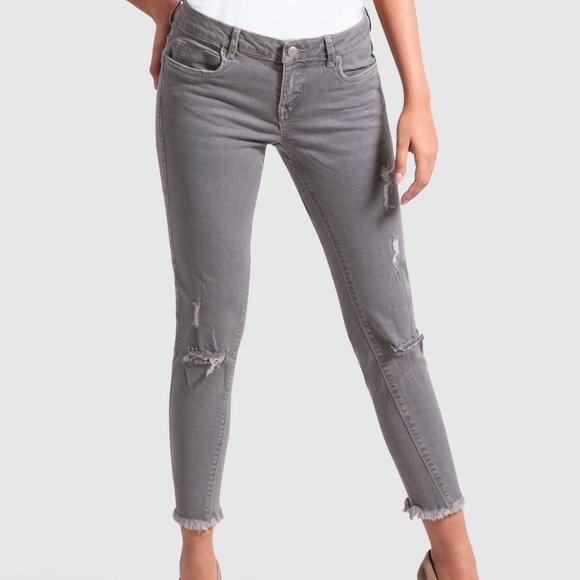 OLGYN Denim - OLGYN Women’s Stretch Gray Denim Pant Skinny Fit